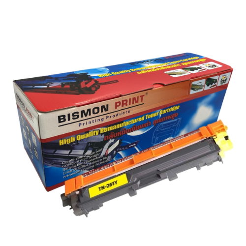 ตลับหมึกเทียบเท่า Toner Cartridge Compatible Brother TN-261 Yellow, TN261Y Remanufactured